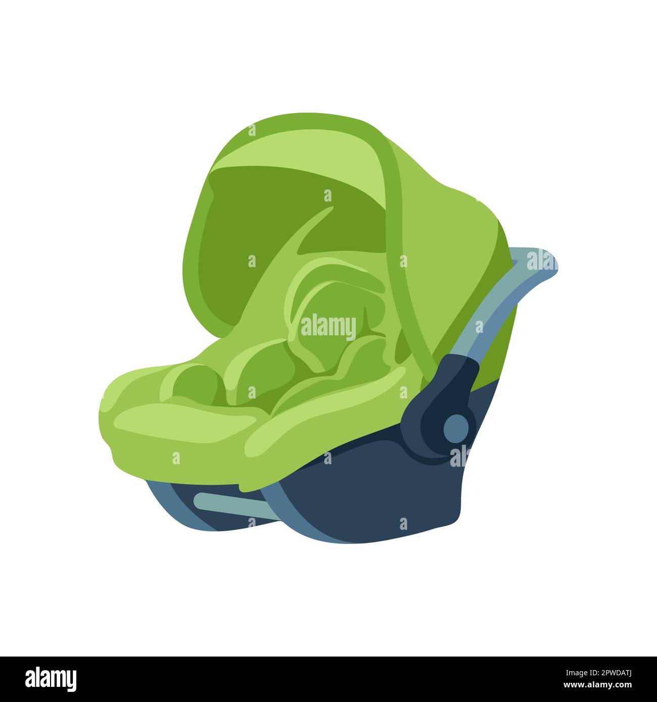 Light green car seat for babies vector illustration Stock Vector Image