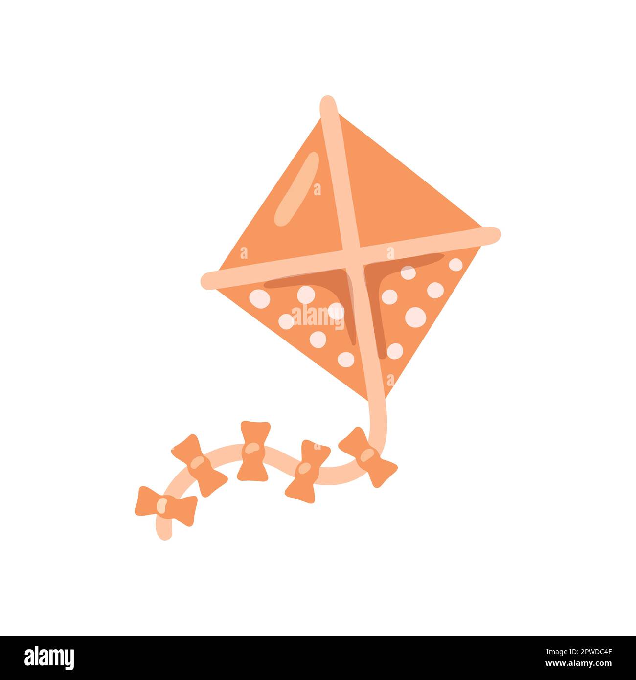 Nursery kite in Boho style vector illustration Stock Vector