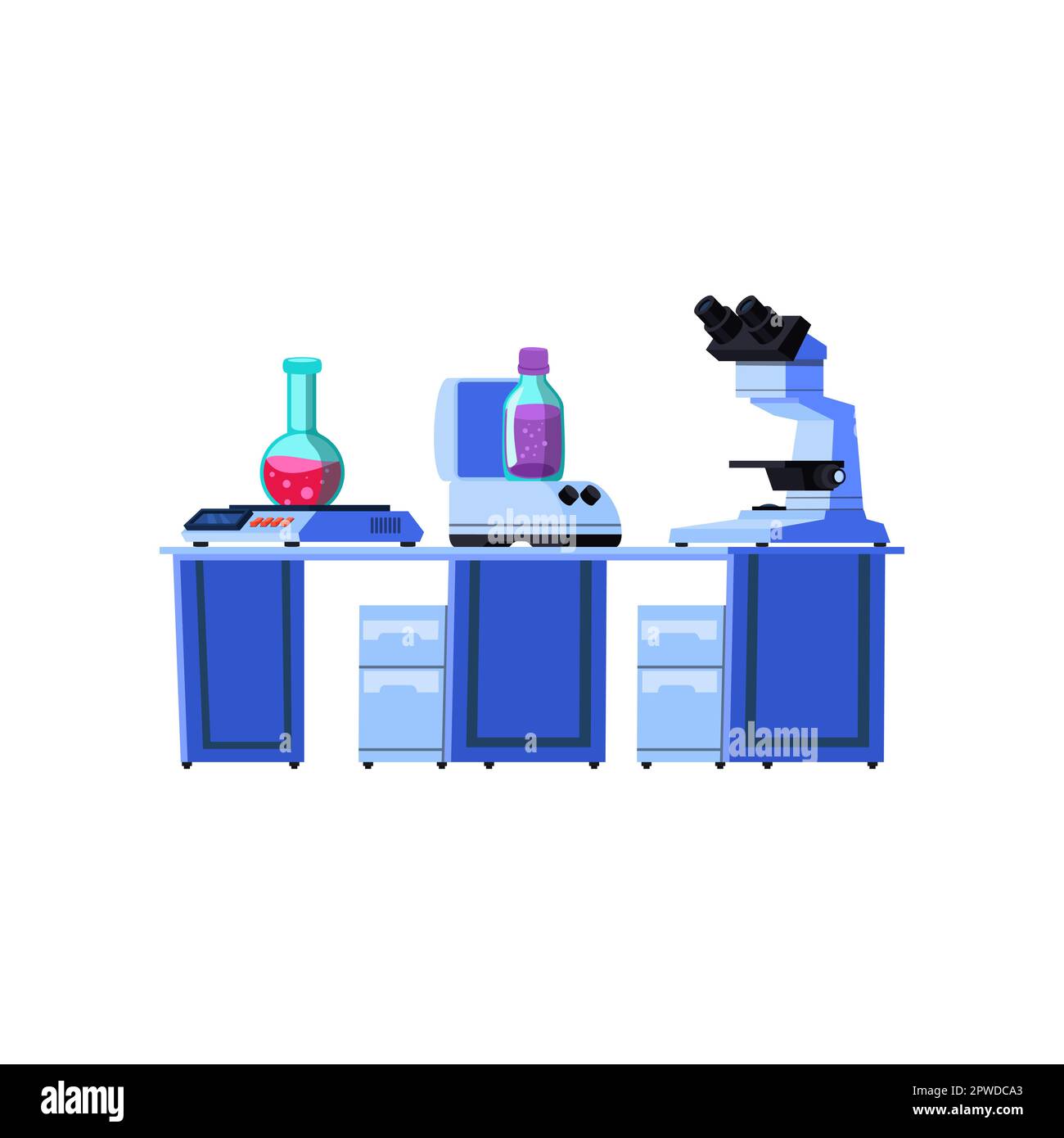Science lab equipment vector illustration Stock Vector Image & Art - Alamy