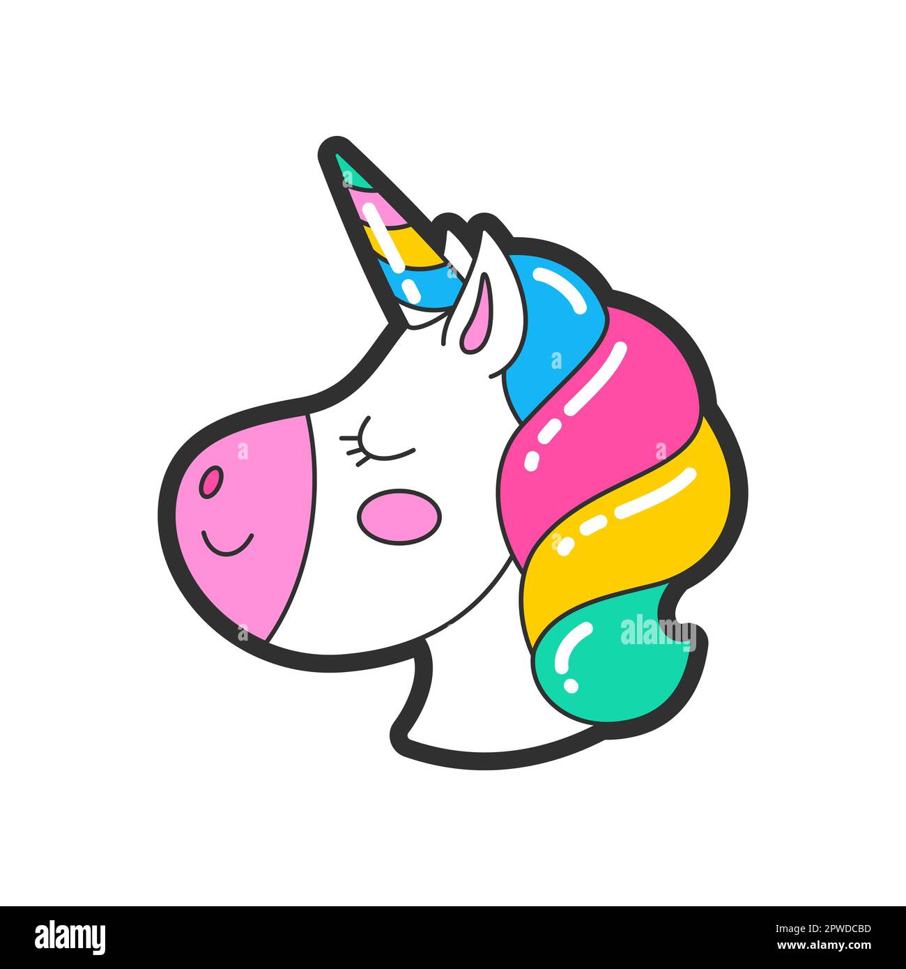 Unicorn illustration hi-res stock photography and images - Alamy