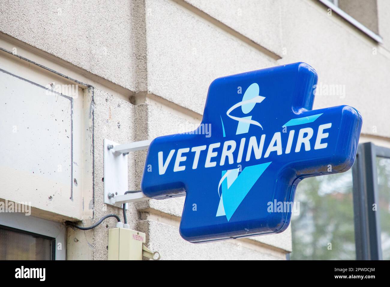 lyon , Aura France 04 24 2023 Veterinaire doctor veterinary logo
