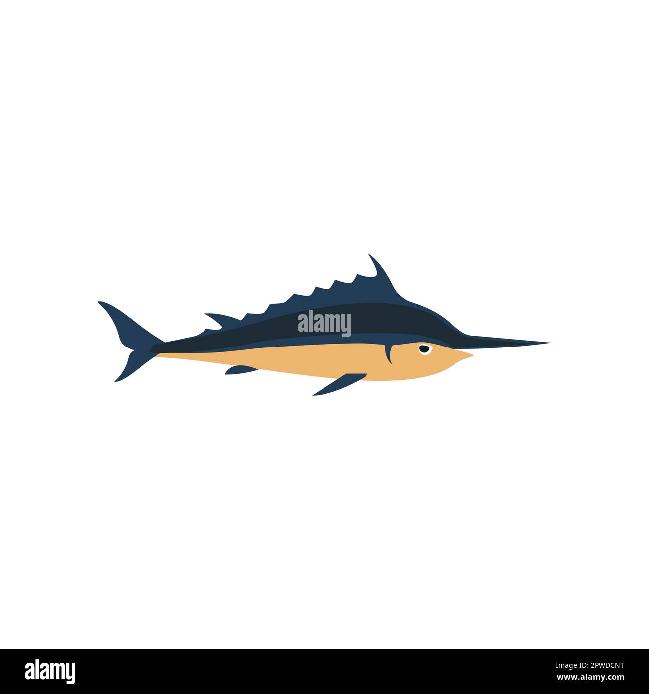 Swordfish cartoon illustration Stock Vector Image & Art Alamy