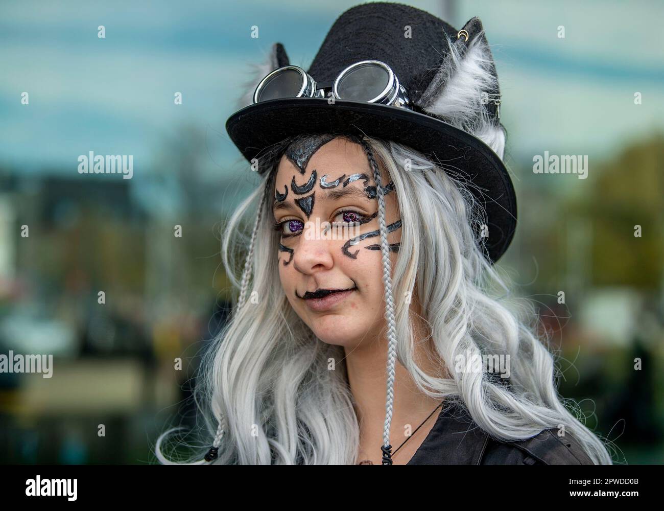 Christchurch, New Zealand. 30th Apr, 2023. Fans in costumes attend the