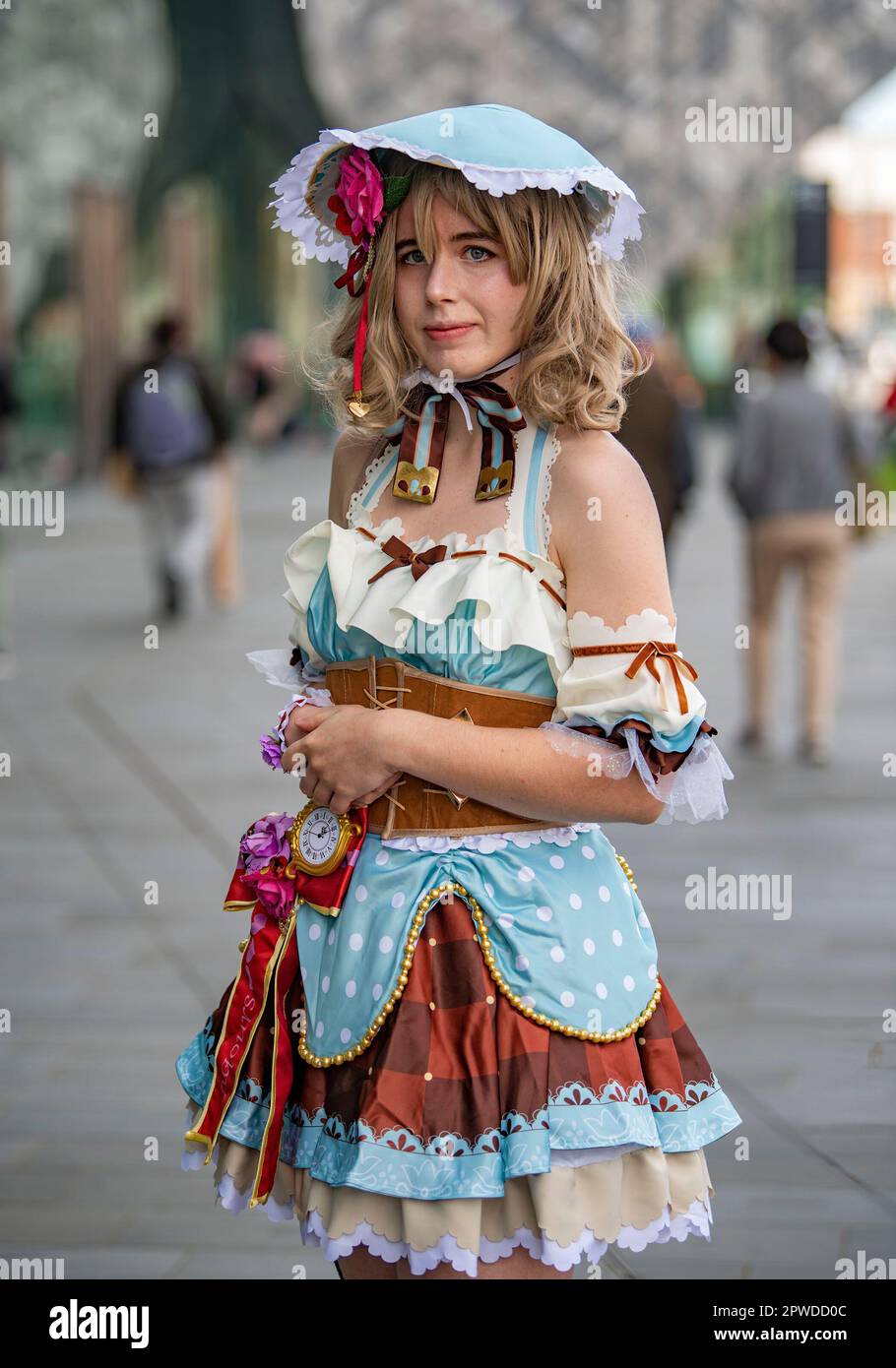 Christchurch, New Zealand. 30th Apr, 2023. Fans in costumes attend the