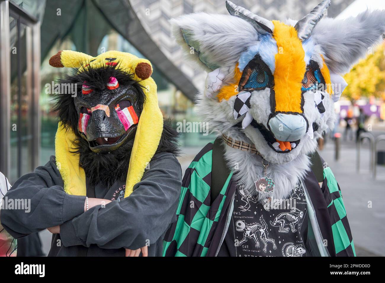 Christchurch, New Zealand. 30th Apr, 2023. Fans in costumes attend the