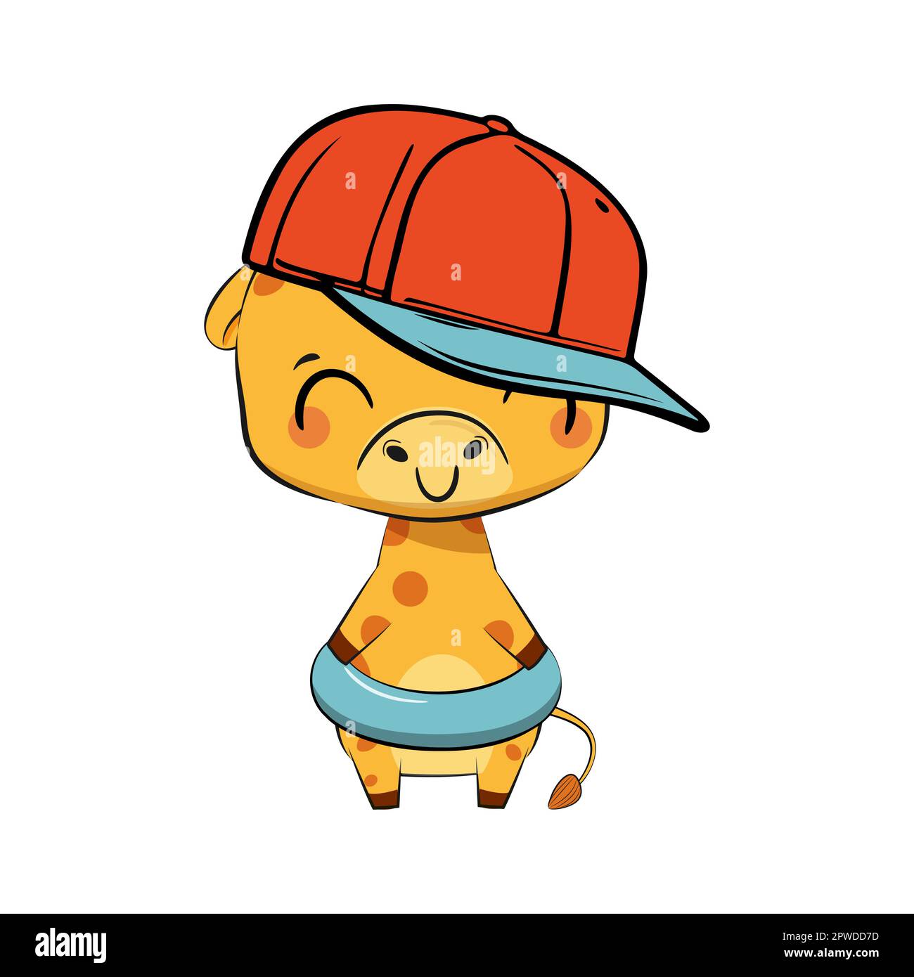 Cute cartoon giraffe adorable baby vector Stock Vector Image & Art - Alamy