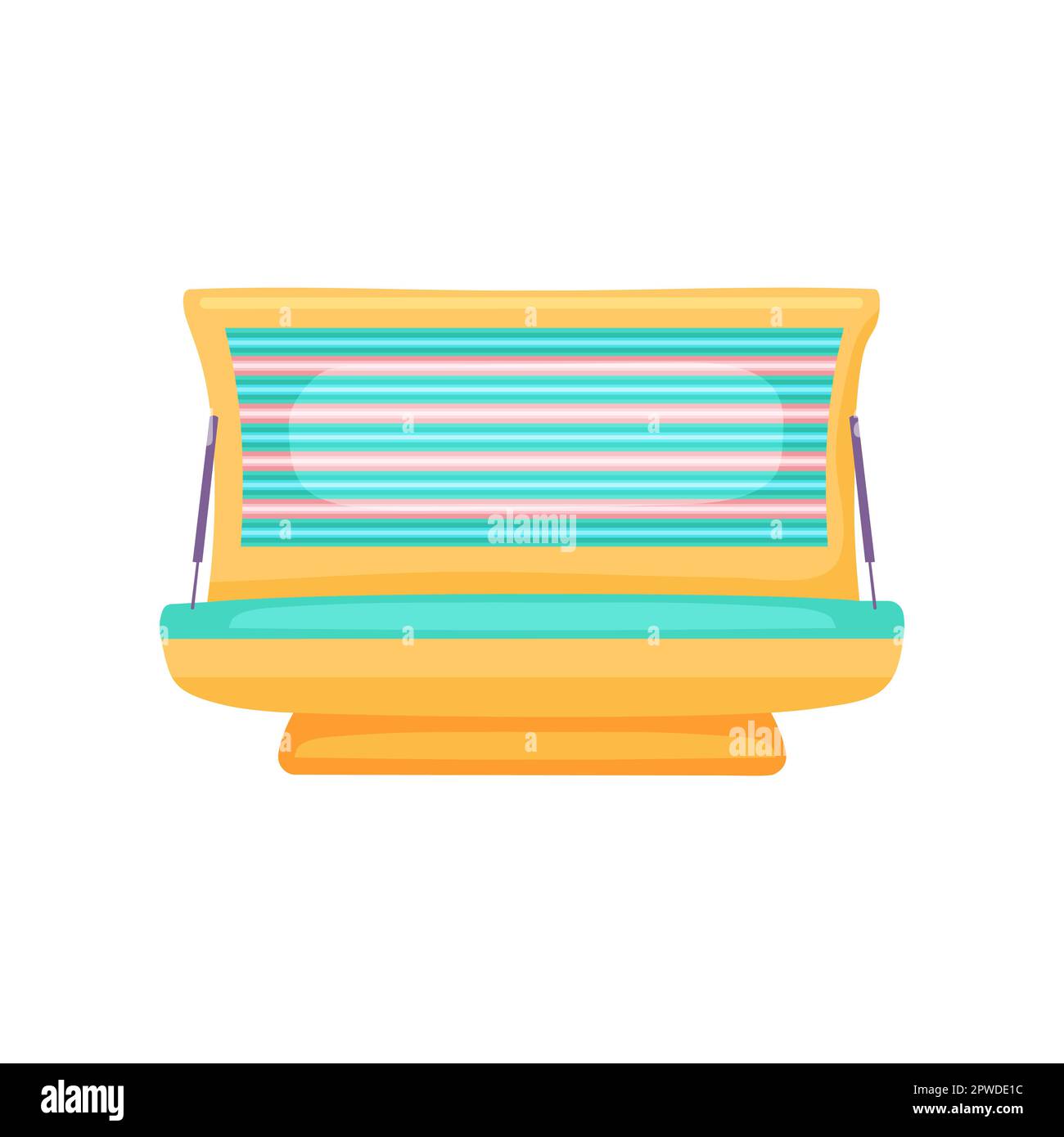 Yellow tanning bed illustration Stock Vector Image & Art Alamy
