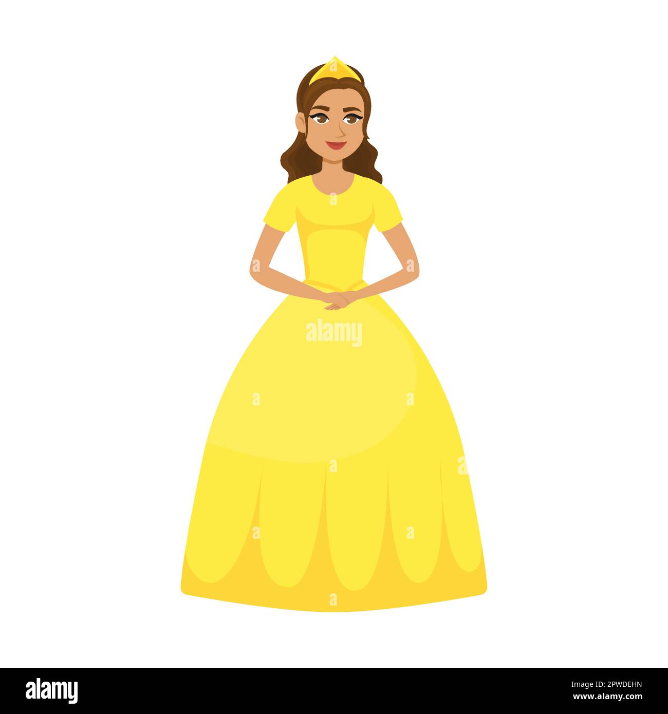 belle yellow dress cartoon