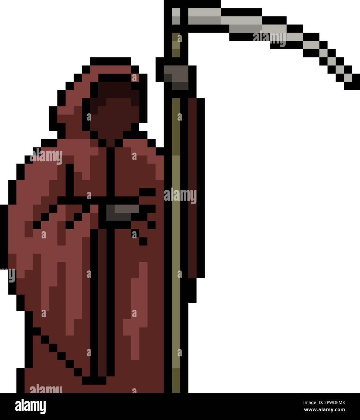pixel art of death reaper scythe Stock Vector Image & Art Alamy