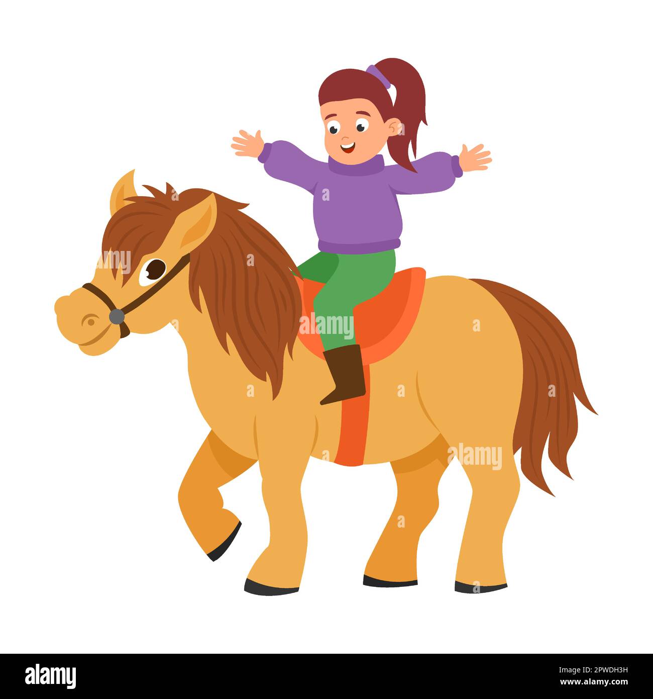 Cartoon horse saddle hires stock photography and images Alamy
