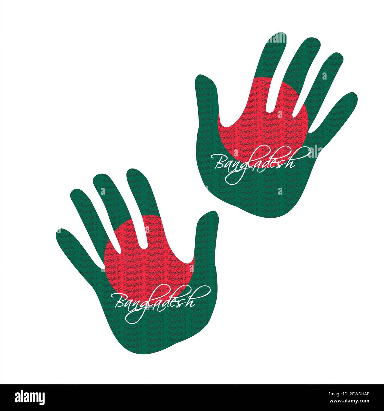 25 Stück Bangladesch Handheld Flaggen - 14x21cm Polyester Fahnen Mit Stange