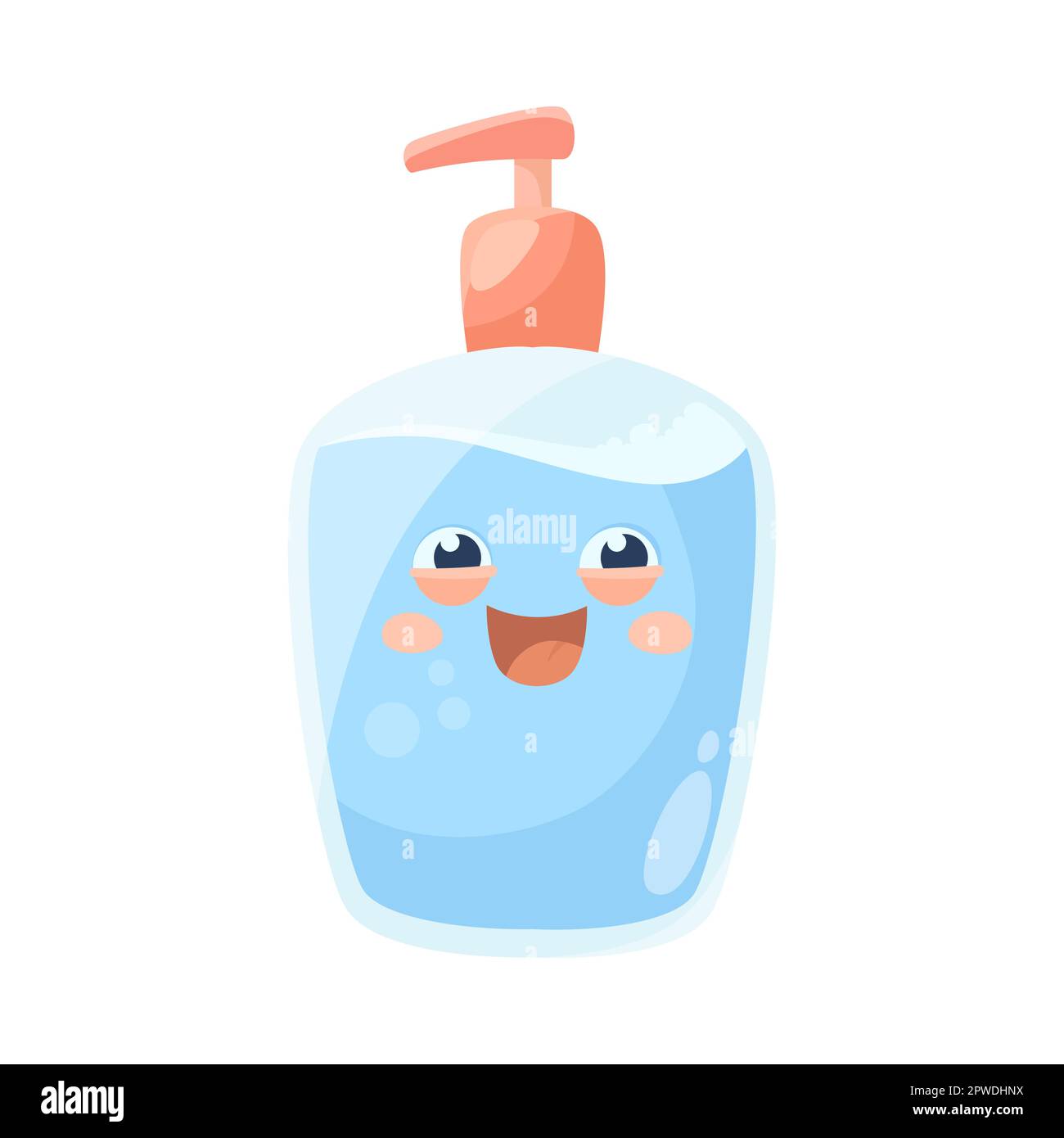 Funny bottle of hand soap cartoon illustration Stock Vector Image & Art