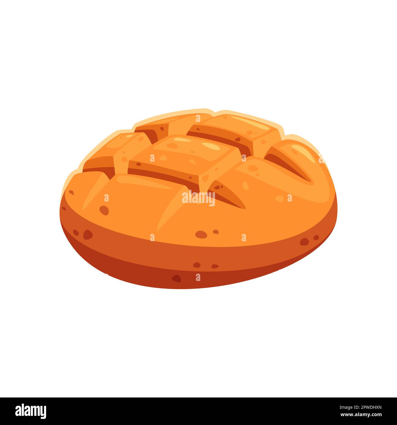 sourdough-bread-cartoon-illustration-stock-vector-image-art-alamy