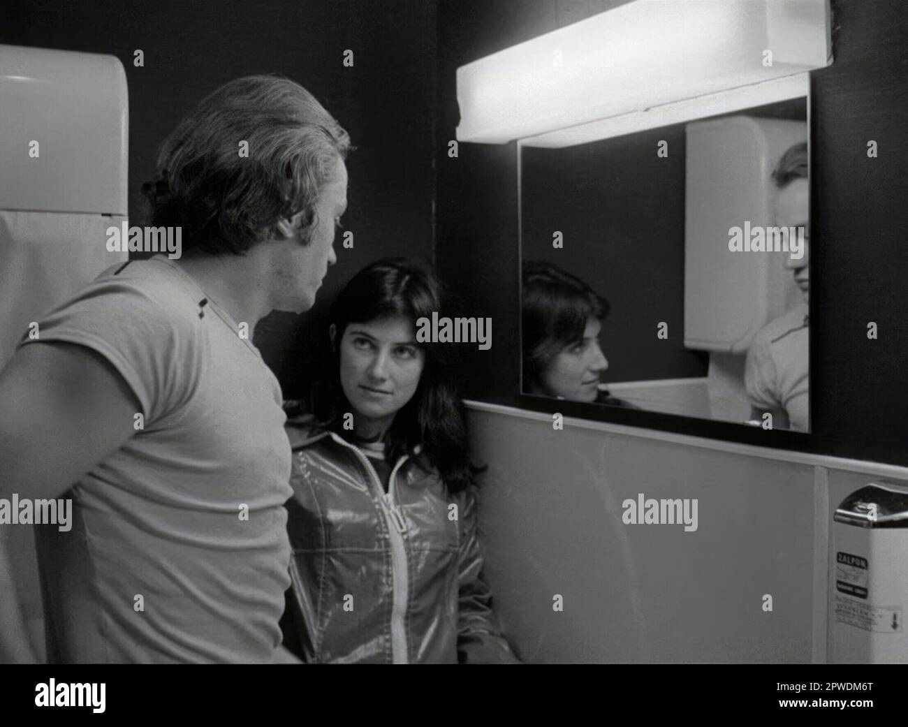 NIELS ARESTRUP and CHANTAL AKERMAN in I, YOU, HE, SHE (1974) -Original title: JE TU IL ELLE-, directed by CHANTAL AKERMAN. Credit: Paradise Films / Album Stock Photo
