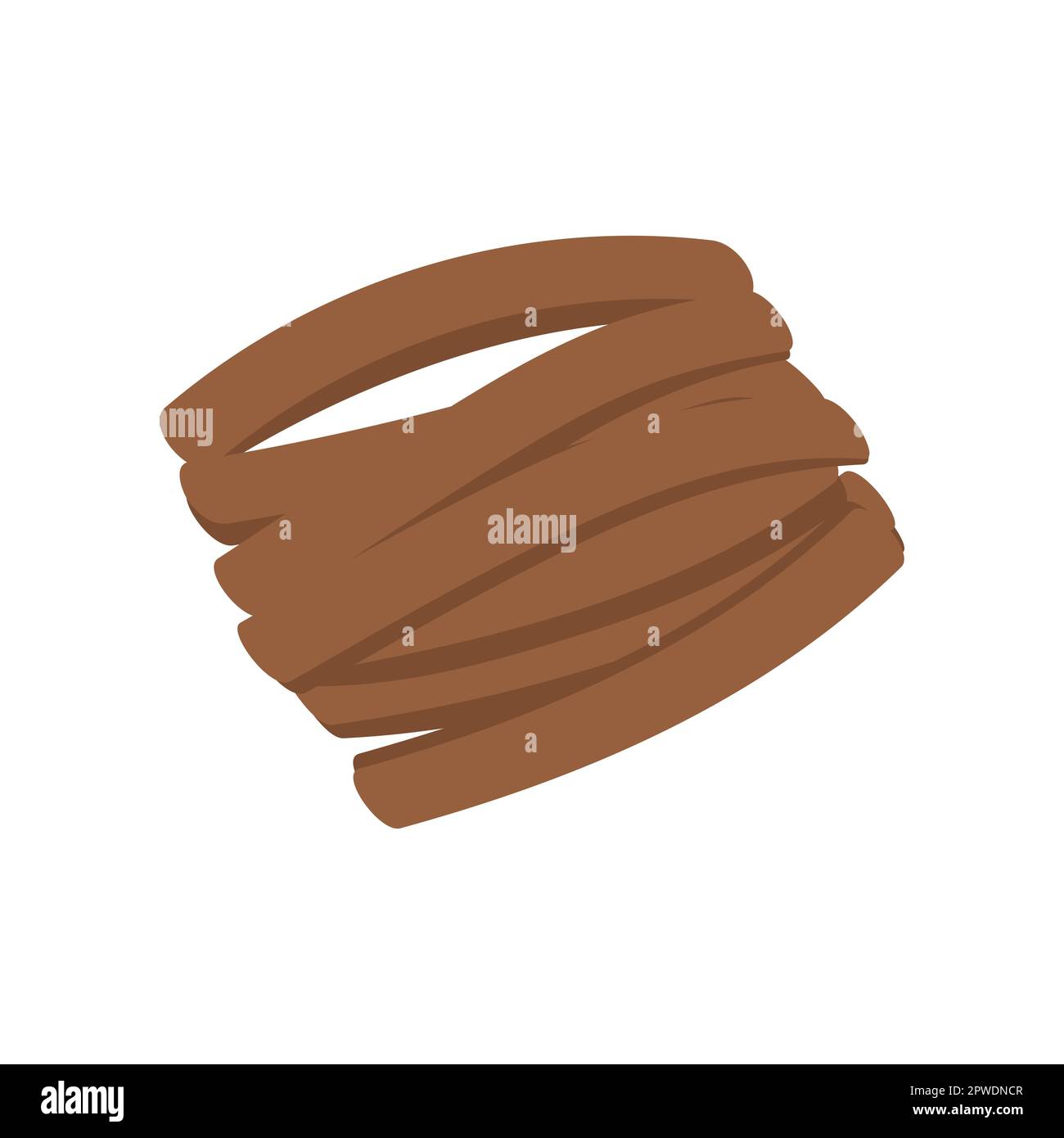 Brown bracelet in boho style vector illustration Stock Vector
