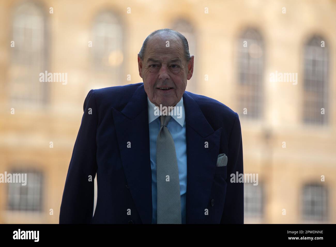 London, England, UK. 30th Apr, 2023. Conservative peer NICHOLAS SOAMES is seen outside BBC as he appears on Sunday With Laura Kuenssberg show. (Credit Image: © Tayfun Salci/ZUMA Press Wire) EDITORIAL USAGE ONLY! Not for Commercial USAGE! Credit: ZUMA Press, Inc./Alamy Live News Stock Photo