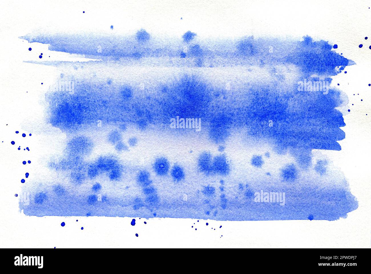 hand draw watercolor splashes, colorfull brush stain, painted stroke ...