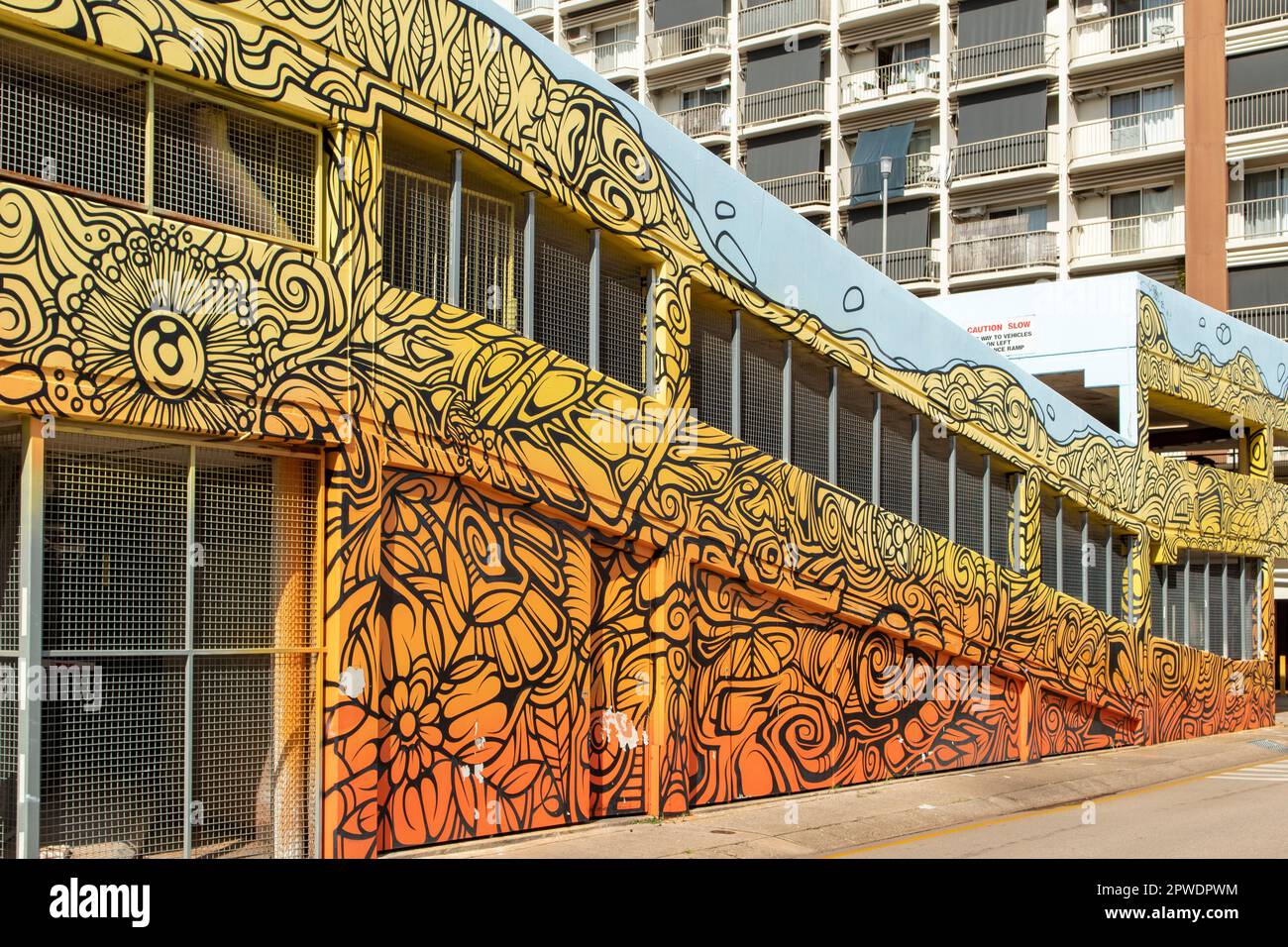 Street Art by Phibs, Darwin, NT, Australia Stock Photo Alamy
