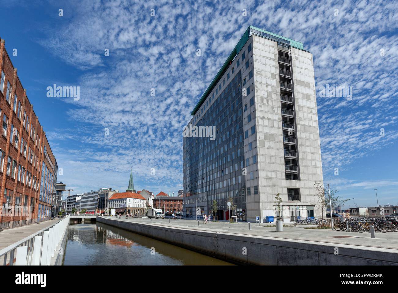 Europahuset office complex in Aboulevarden by the River Aarhus