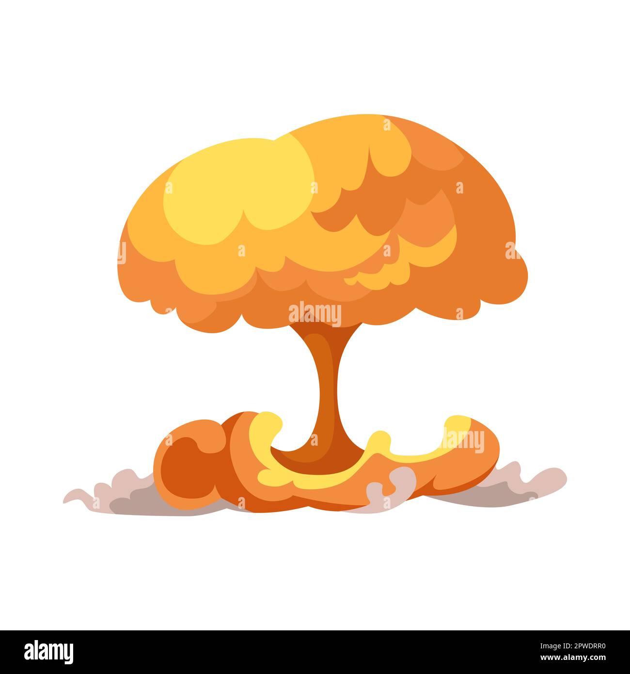 Explosion mushroom cartoon illustration Stock Vector Image & Art Alamy