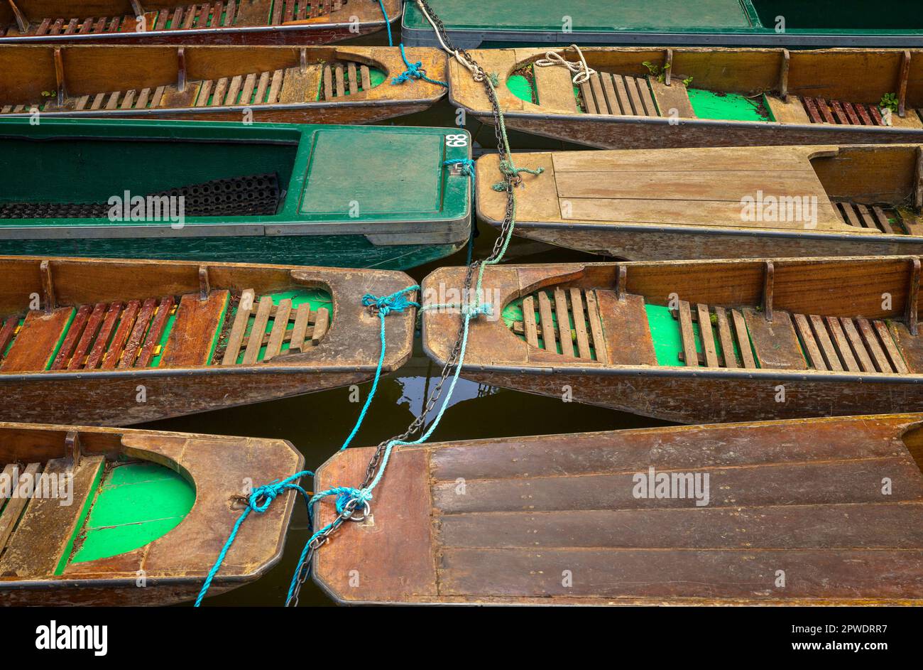 Punts in Oxford Stock Photo