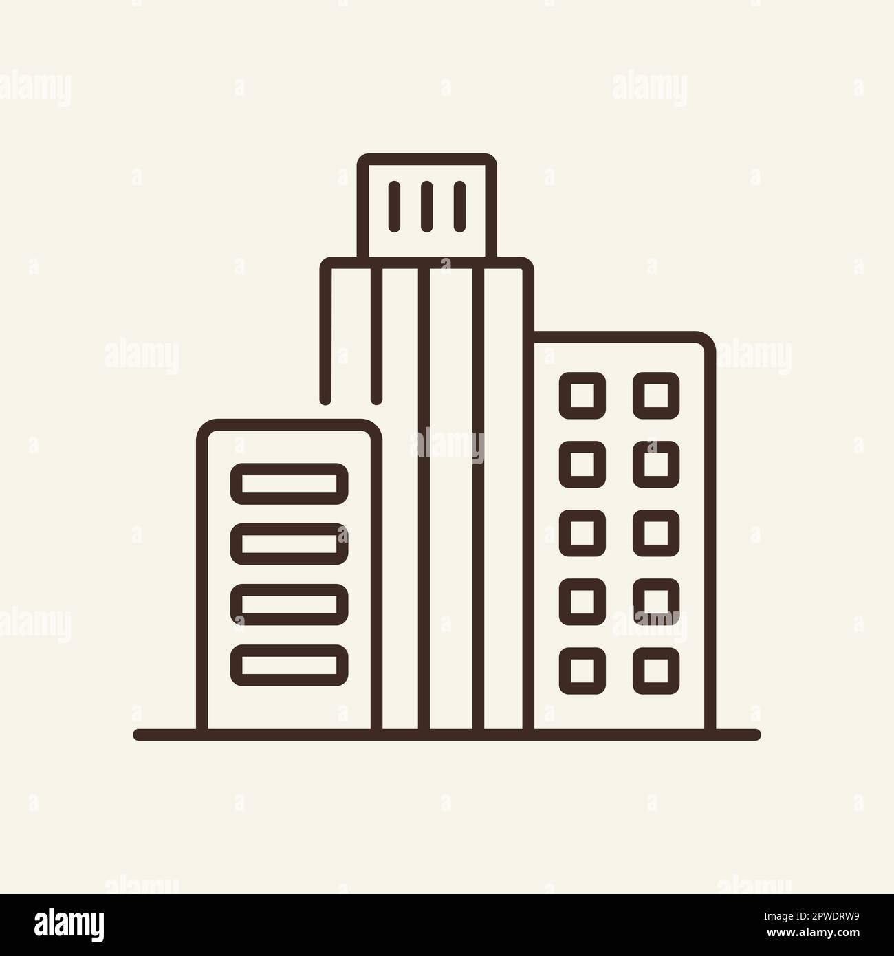 Object office building block Stock Vector Images - Alamy