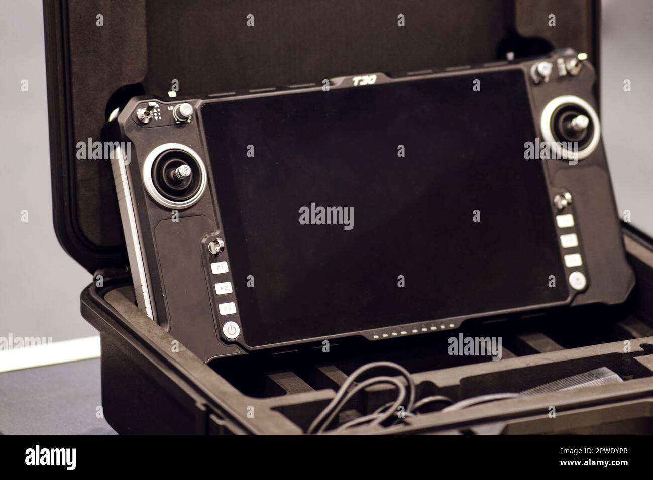 Using remote control to operate a drone with a video camera for the