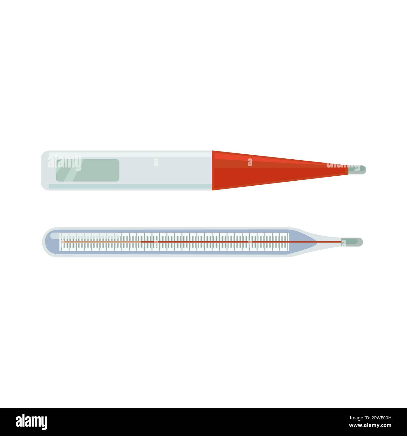 Medical thermometers cartoon illustration Stock Vector Image & Art Alamy