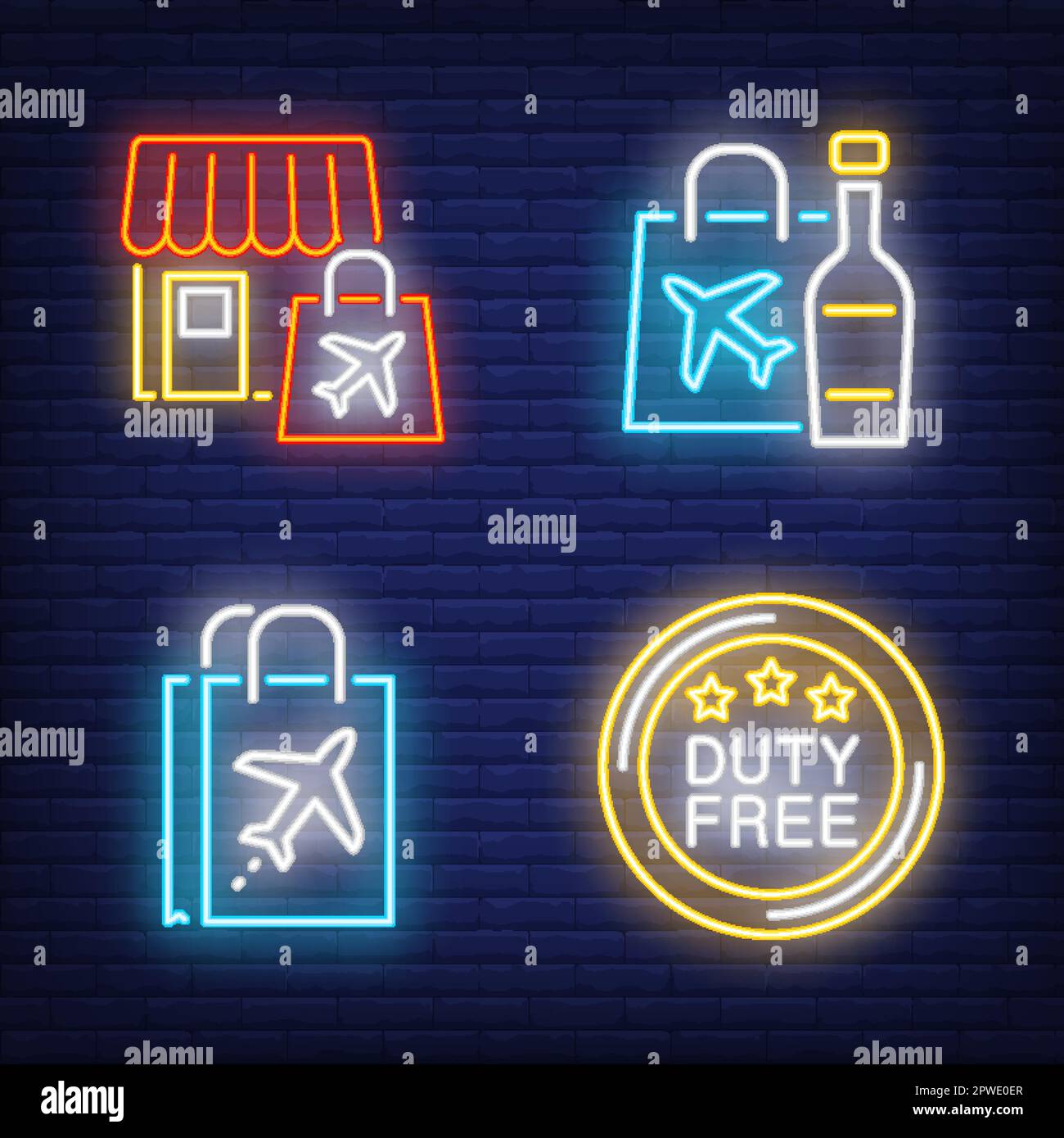 Duty free alcohol Stock Vector Images Alamy