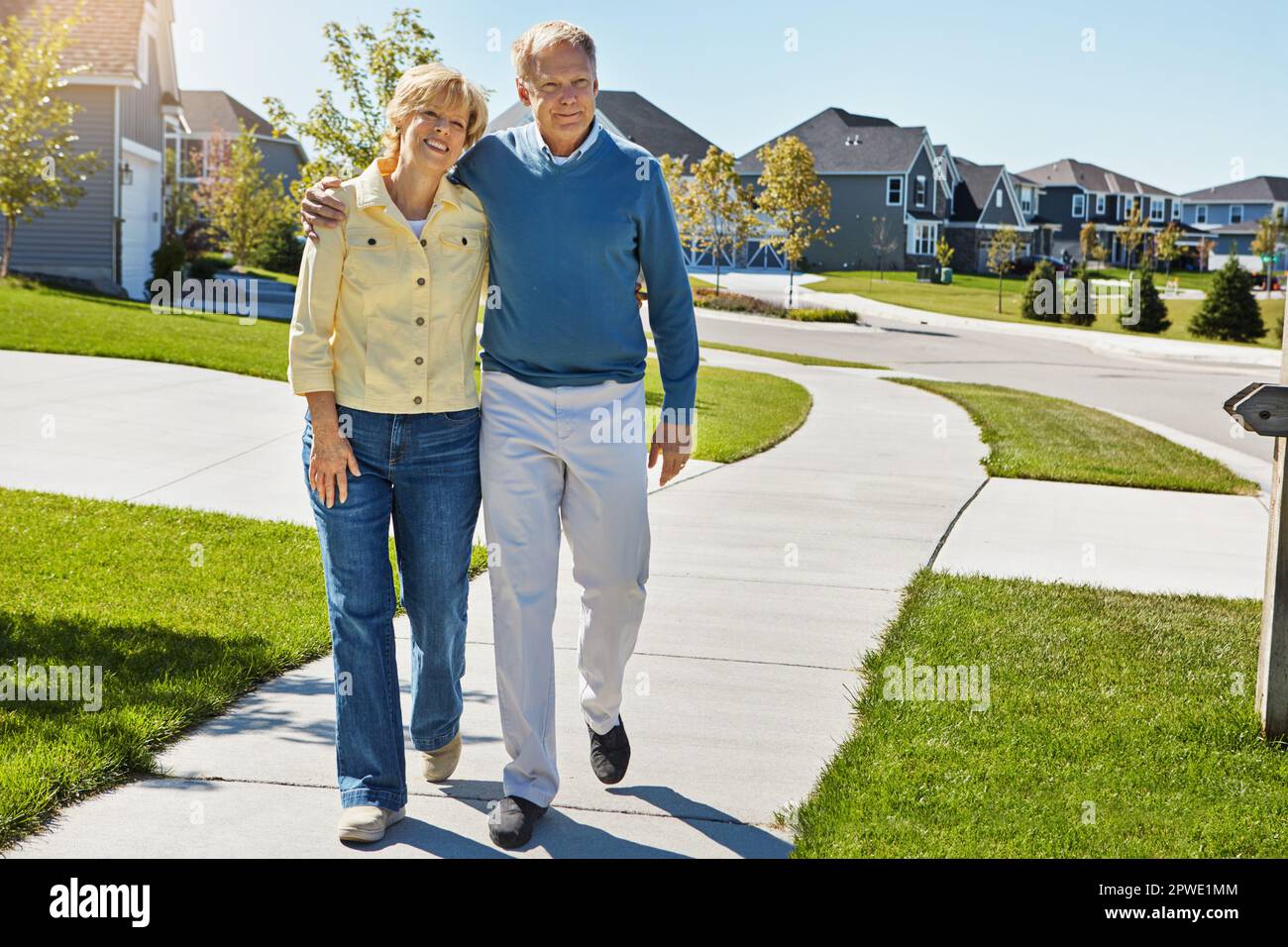 Mature adults walking neighborhood hi-res stock photography and images ...