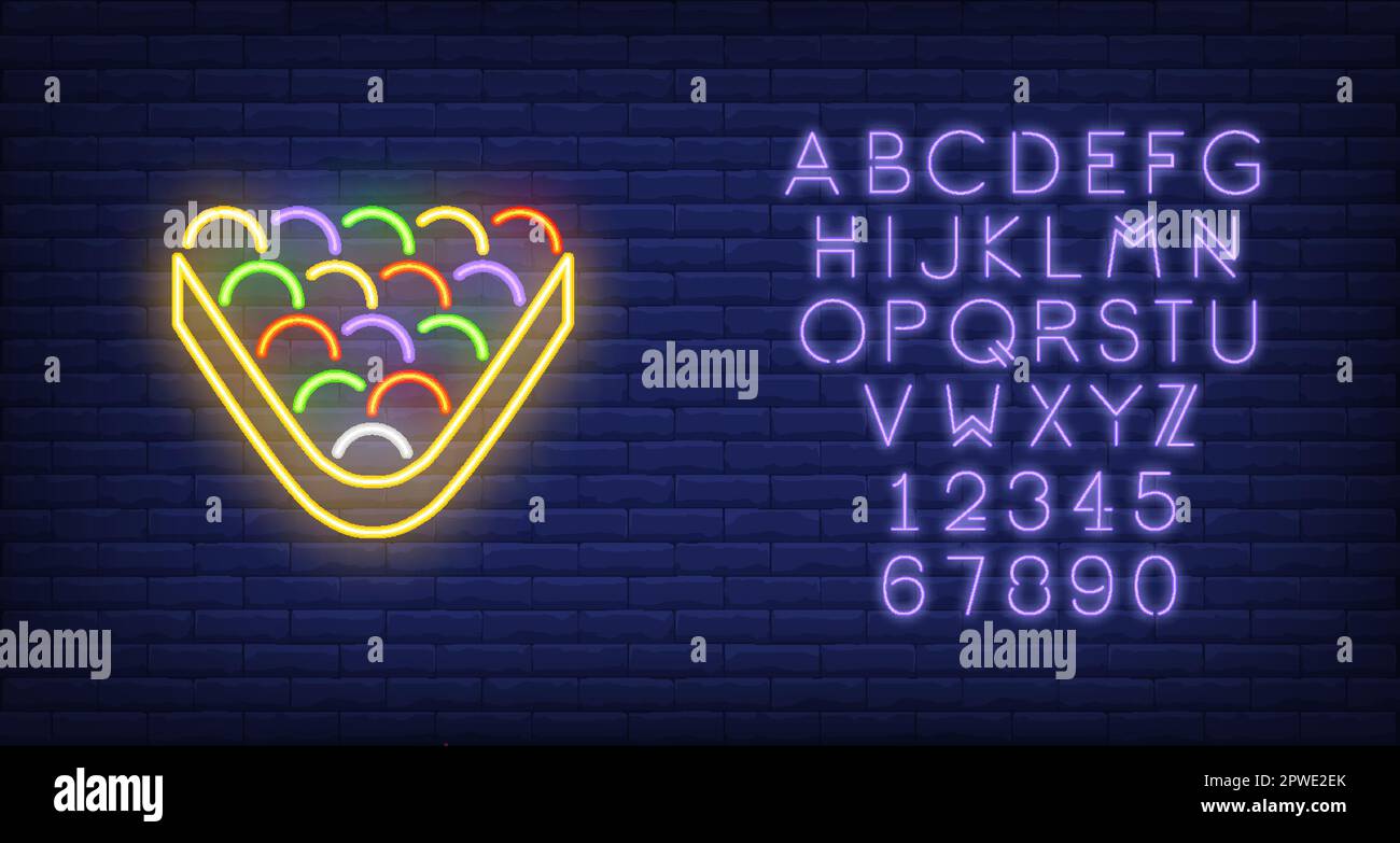 Pool balls in rack neon sign Stock Vector Image & Art - Alamy