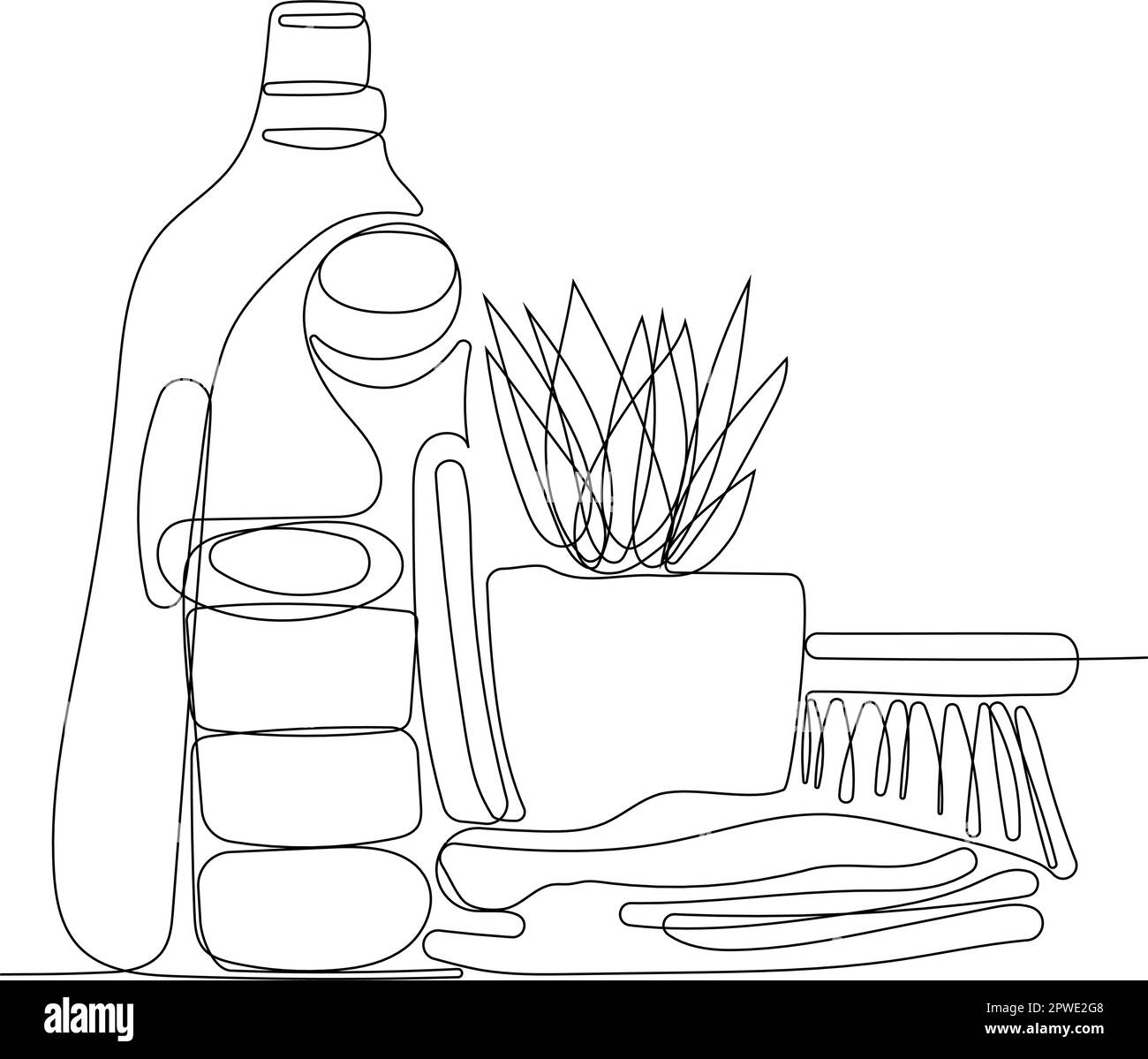 Home cleaning service landing page design concept, illustration of