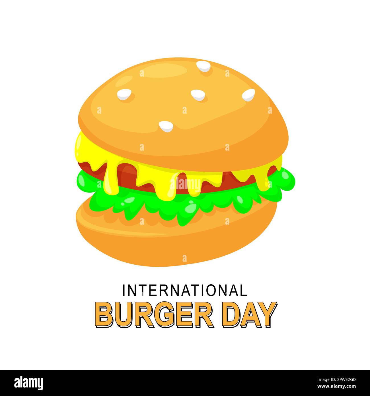 International Burger Day background. Food and Beverage, Fast Food