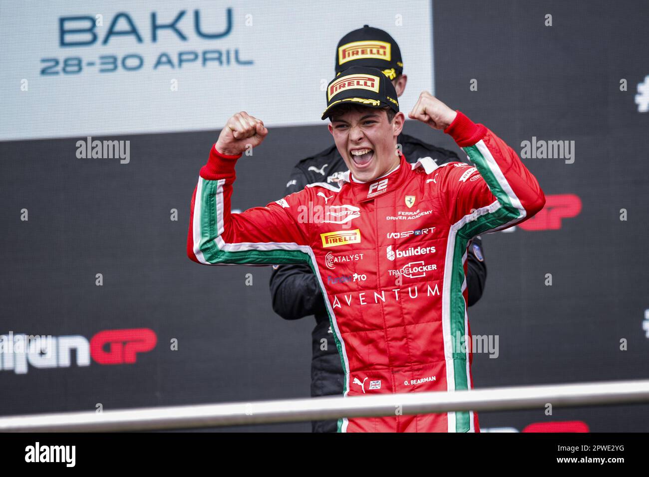 BEARMAN Oliver (gbr), Prema Racing, Dallara F2, portrait podium