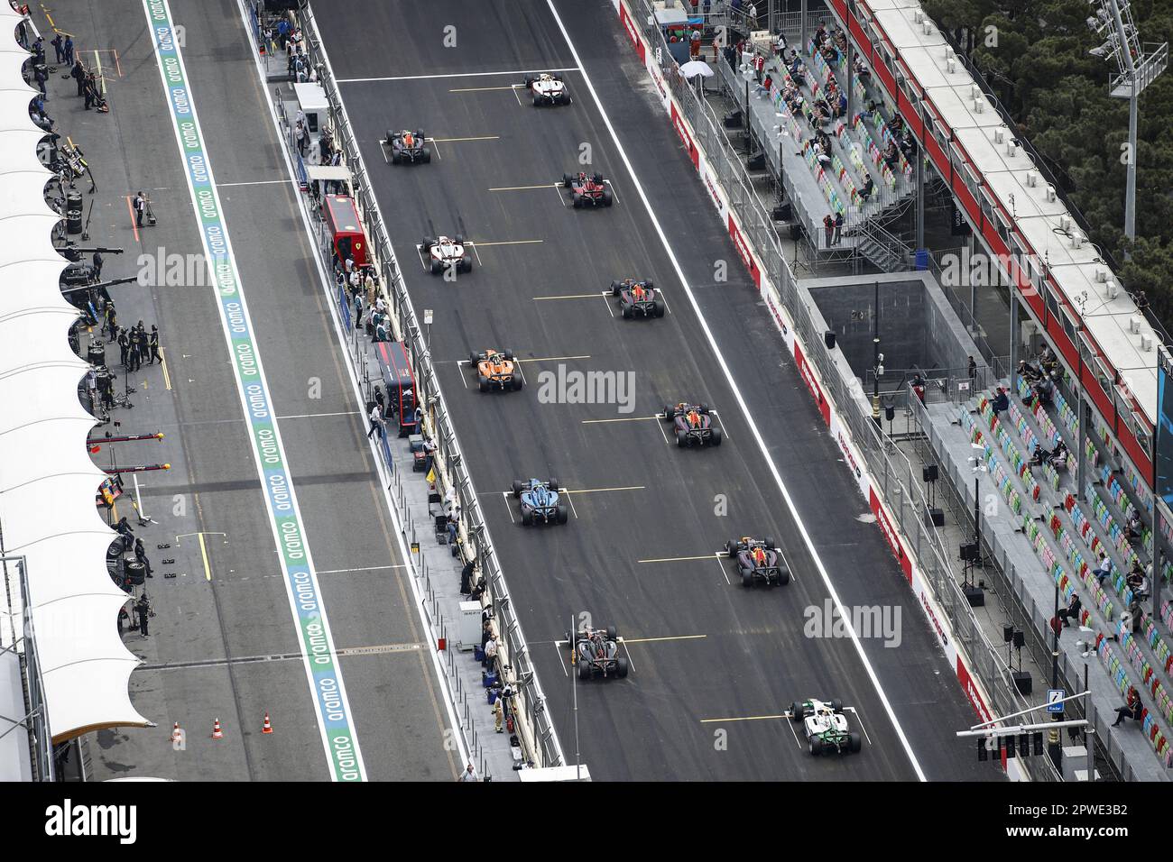 starting grid, grille de depart, during the 4th round of the 2023 FIA