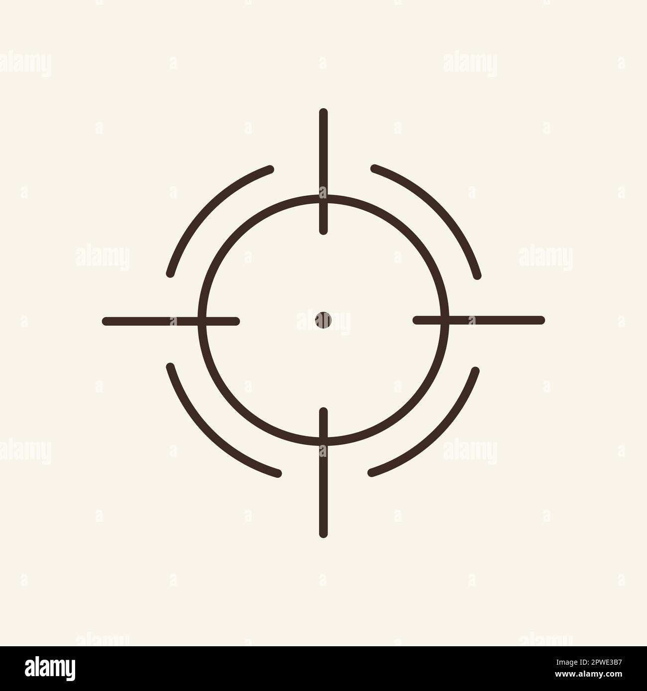 Goal line icon Stock Vector
