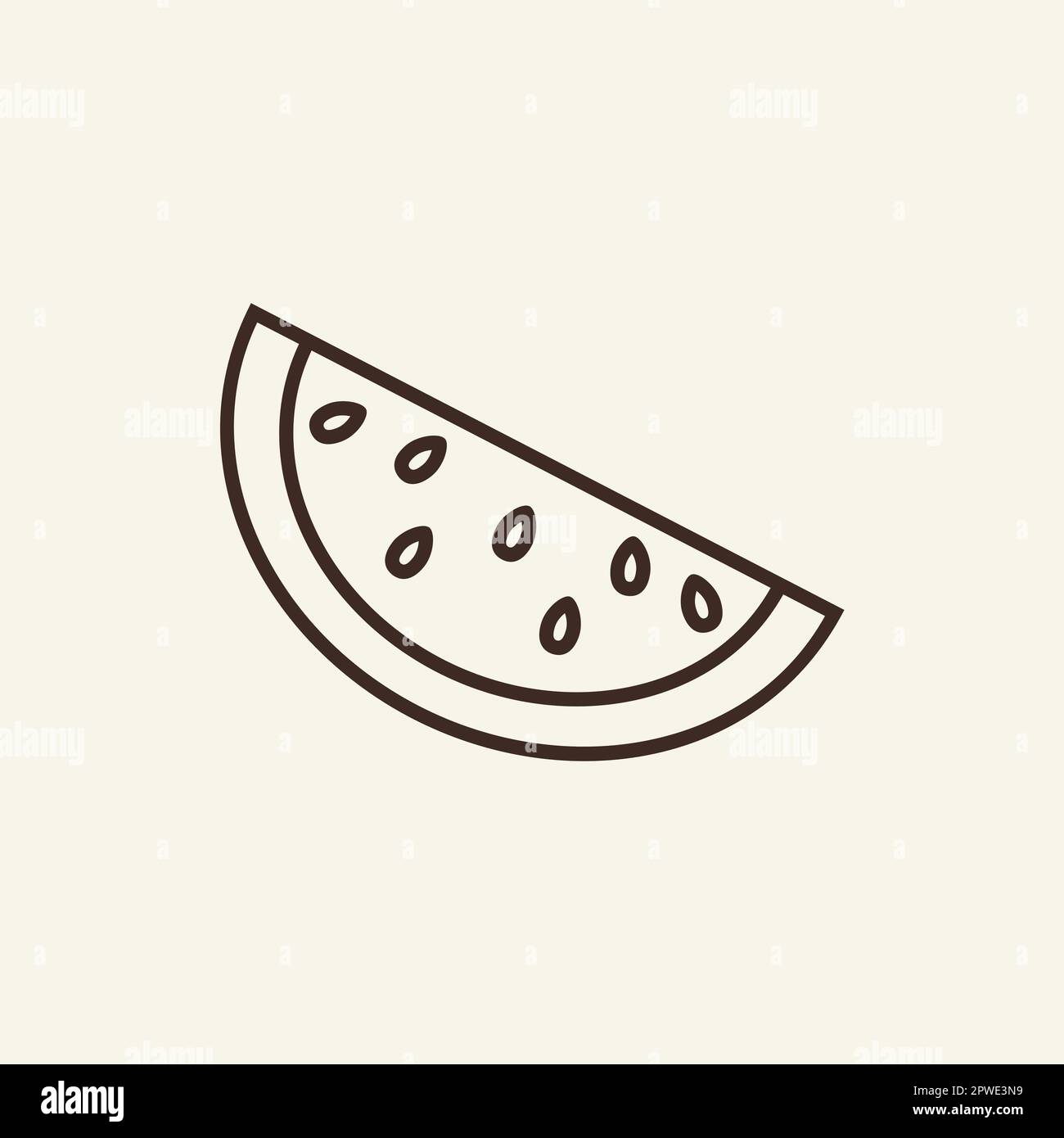 Line watermelon juice in Stock Vector Images - Alamy