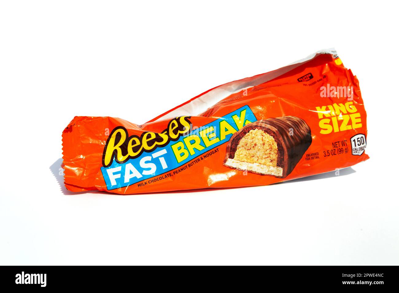 Ho Chi Minh City, Vietnam April 30, 2023 Reeses Fast Break chocolate