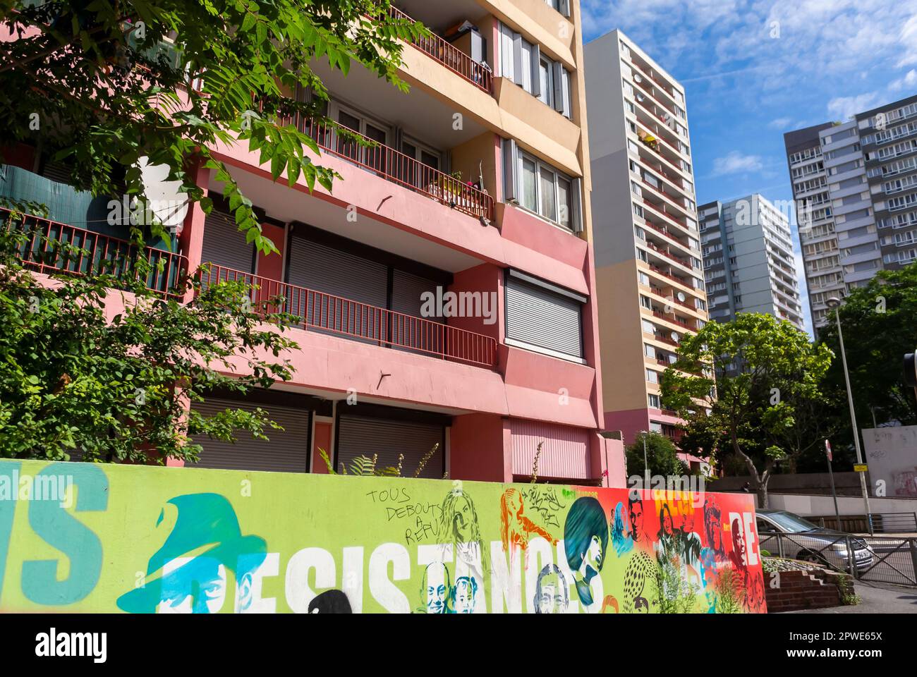 Bagnolet, France, Public Housing, Apartment Buildings, HLM in Paris