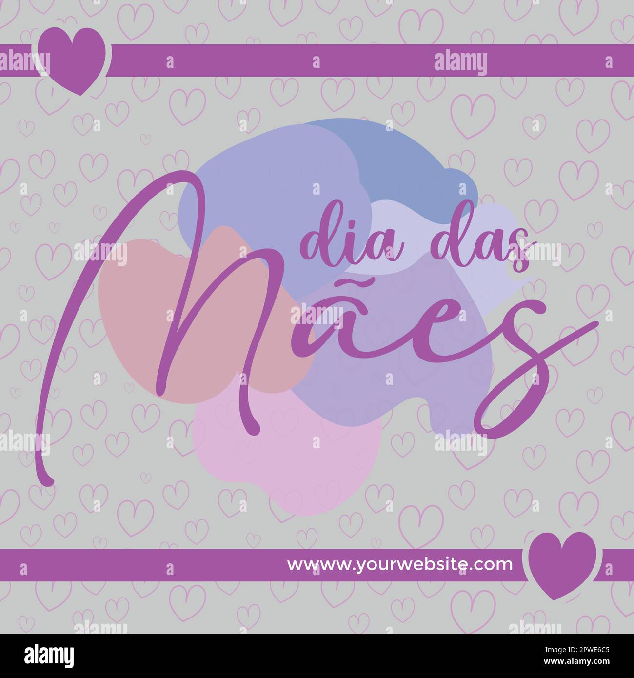 Dia Das Maes Instagram Post Stock Vector