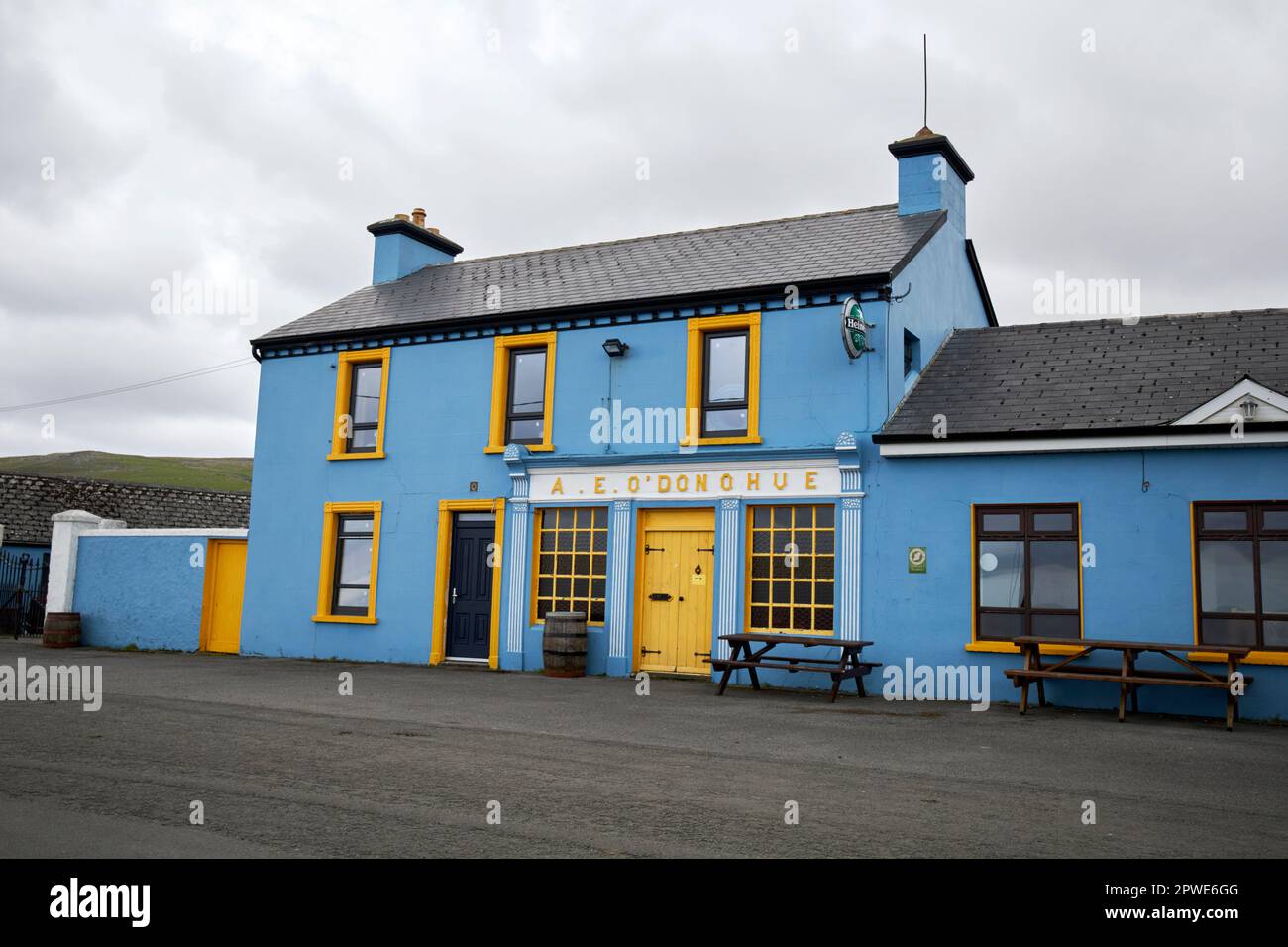 a.e. odonohue pub in fanore beg county clare republic of ireland Stock Photo