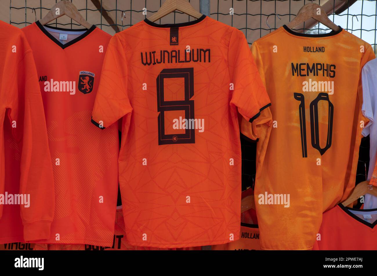 Backside T-Shirts Dutch Football Team At Amsterdam The Netherlands 27-4 ...