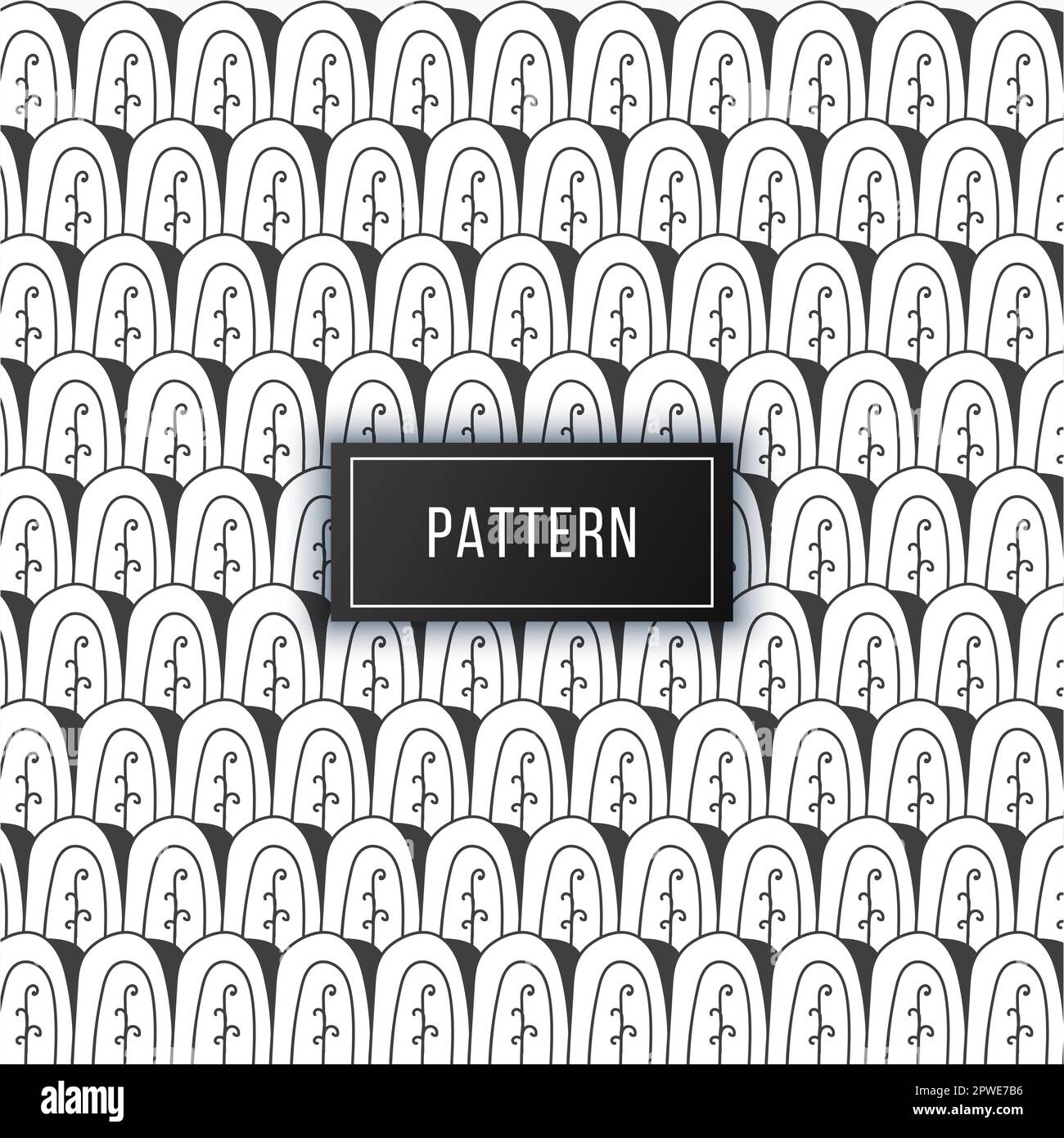 Hand drawn abstract shapes seamless pattern background Stock Vector