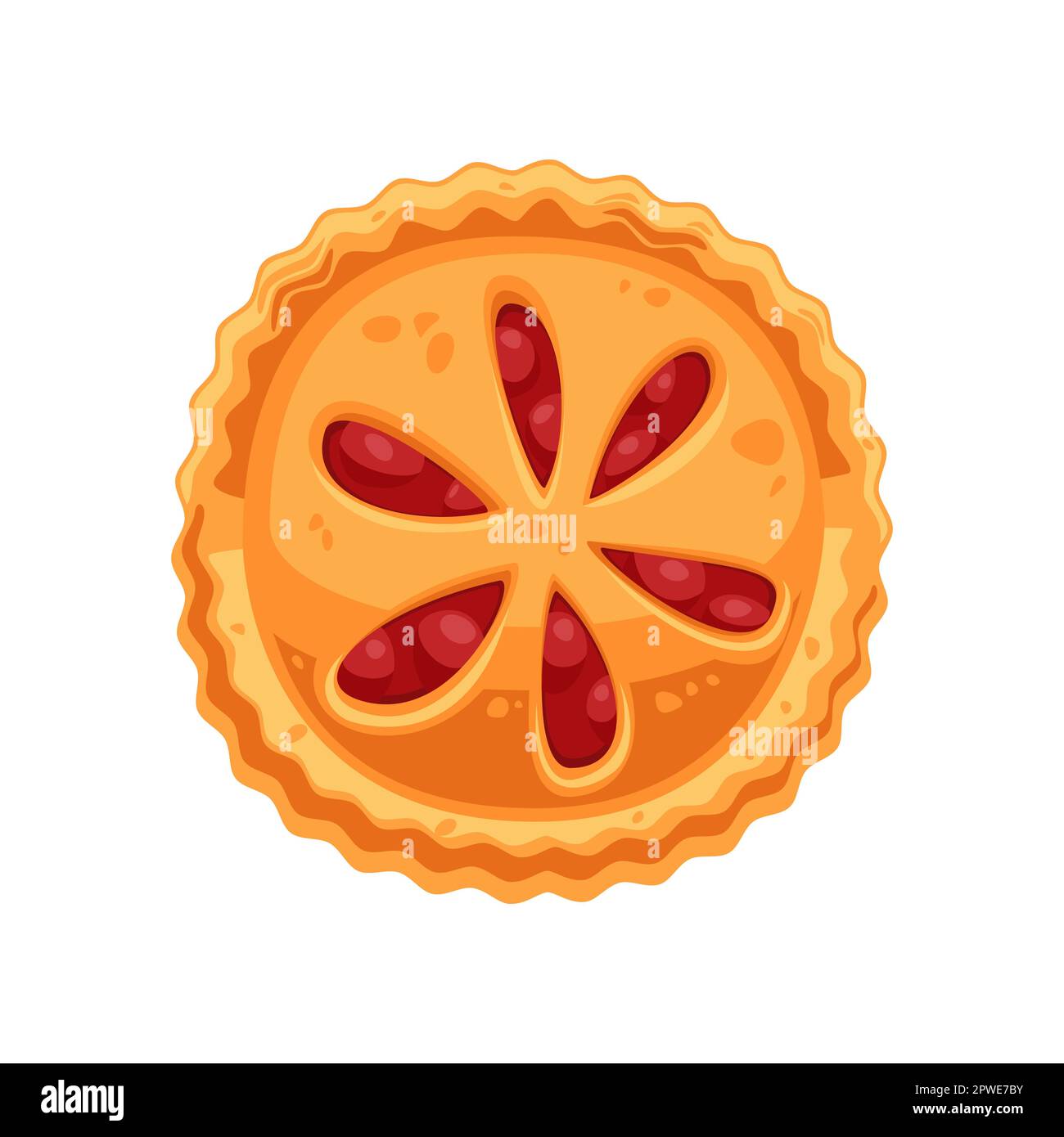 Berry pie cartoon illustration Stock Vector Image & Art Alamy