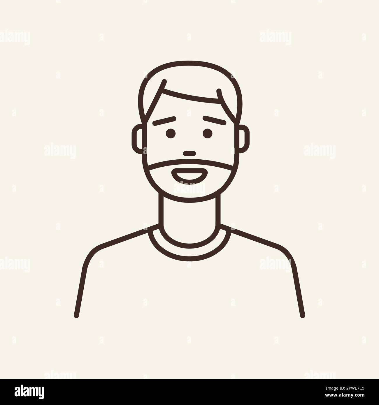 A thin beard Stock Vector Images - Alamy