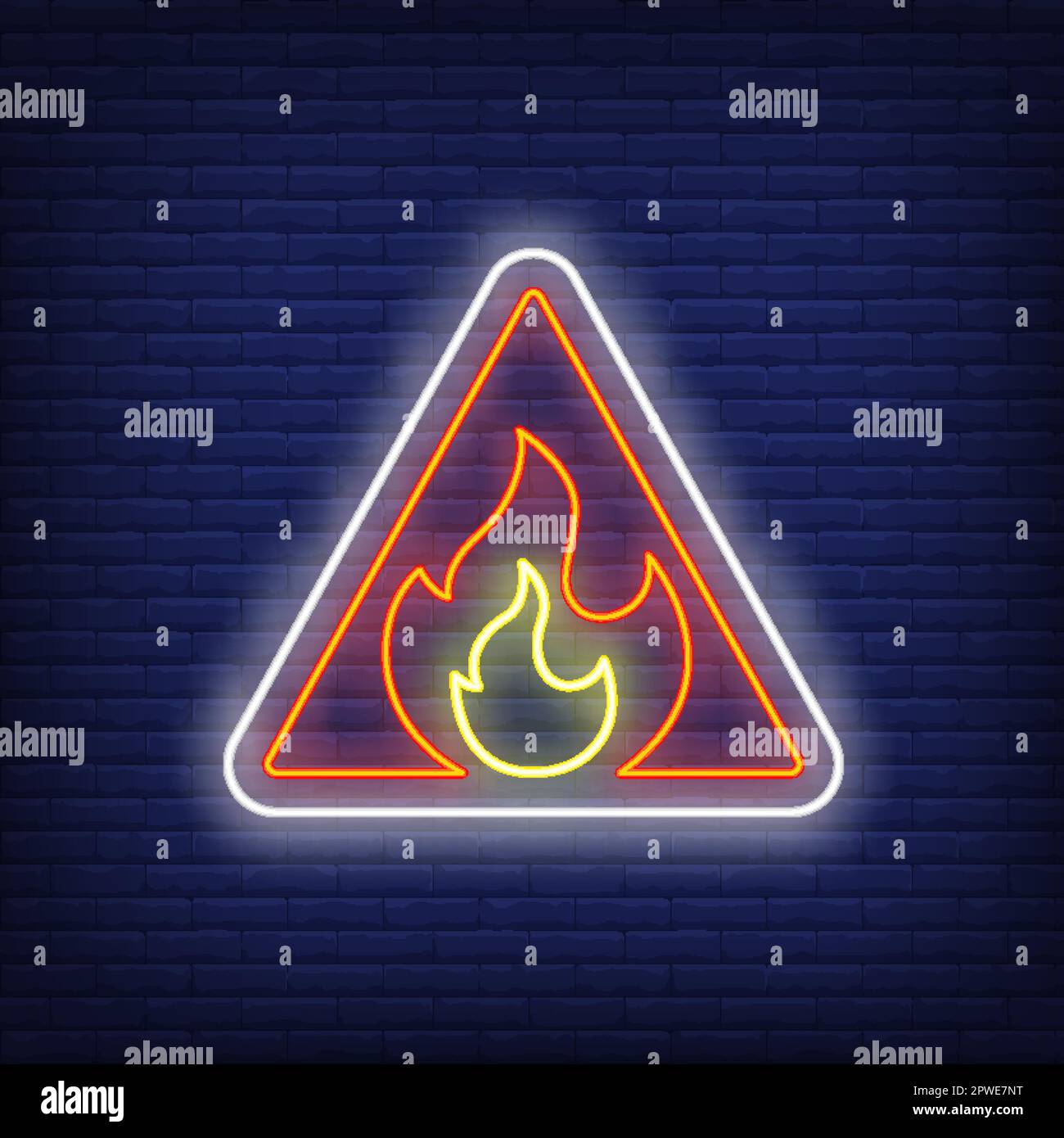 Flammable neon sign Stock Vector Image & Art Alamy