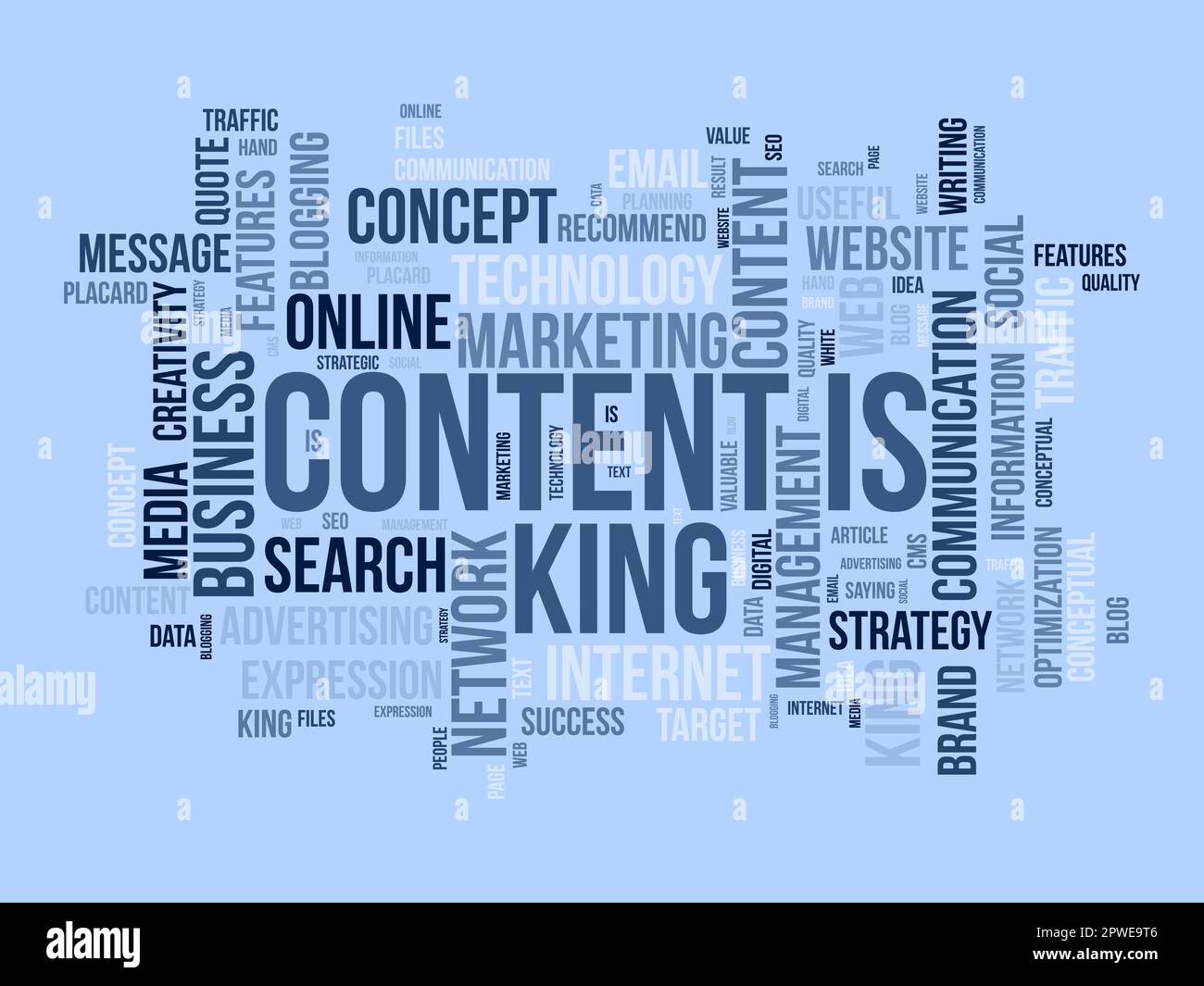 Word cloud background concept for Content is king. Idea optimization ...