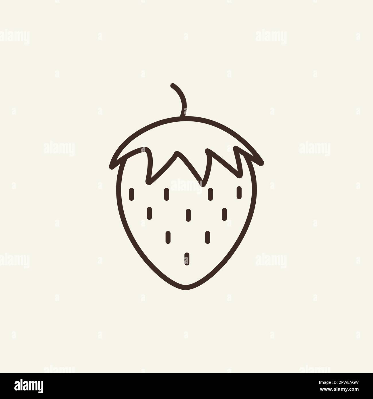 Strawberry line icon Stock Vector Image & Art - Alamy