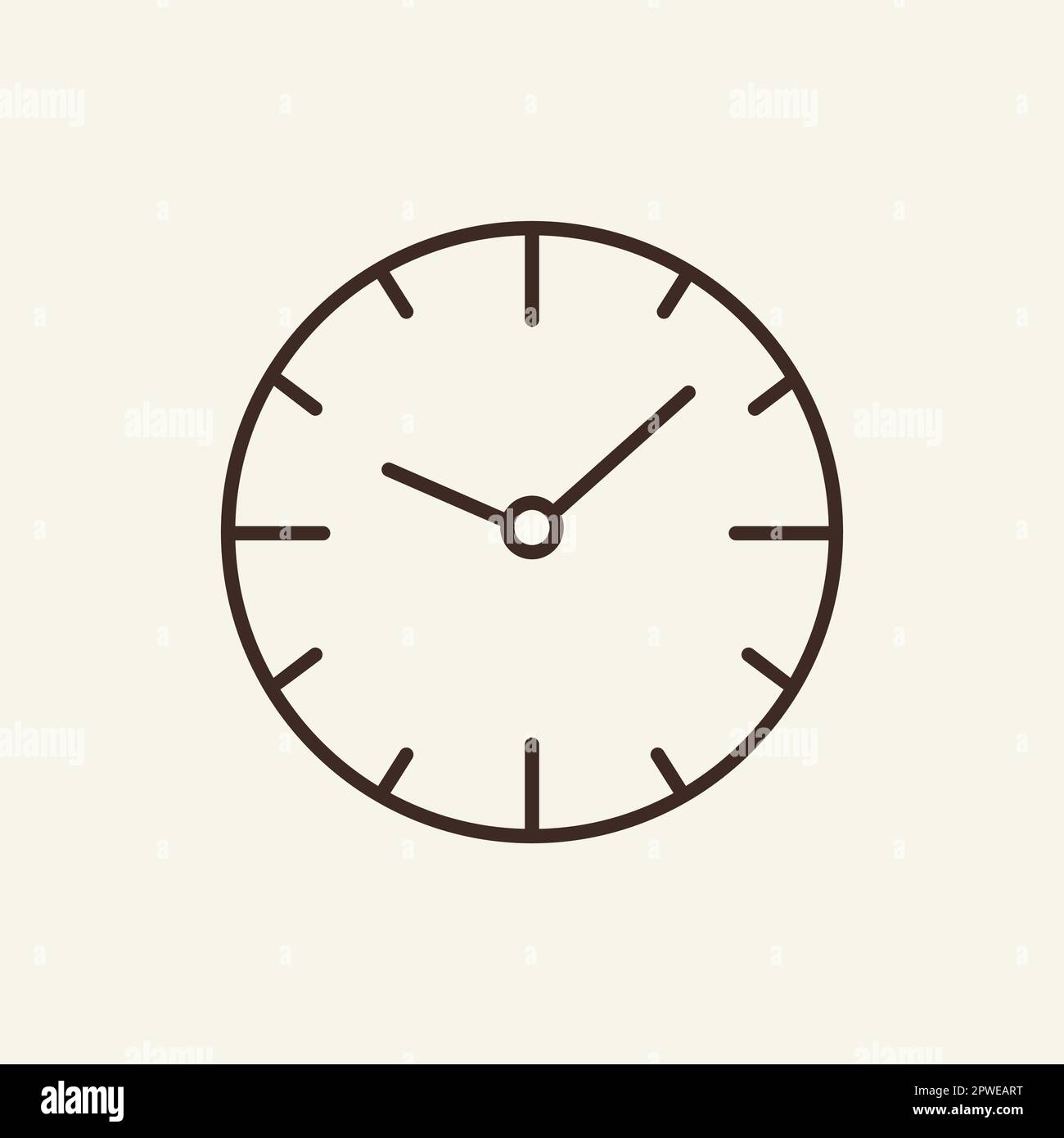 Wallclock and bell line icon Stock Vector Image & Art Alamy