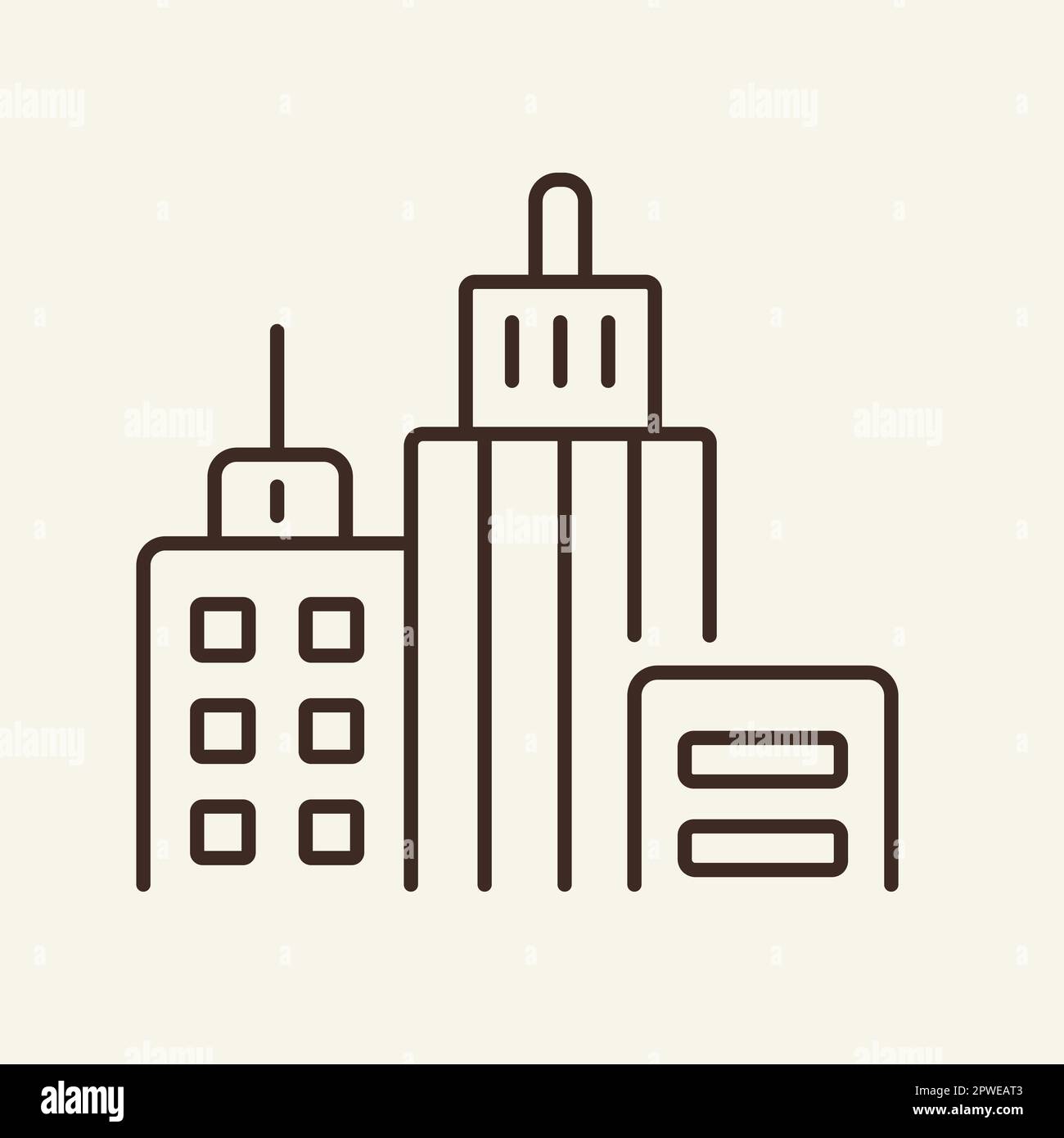 Skyscraper line icon Stock Vector Image & Art - Alamy